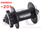 Втулка передняя Quando KT-MH8F 36H под диск QR 108mm под эксцентрик алюмин черная